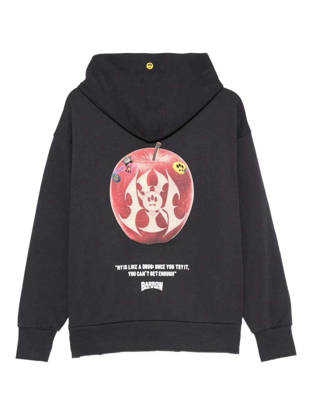 BARROW graphic-print hoodie - Zwart