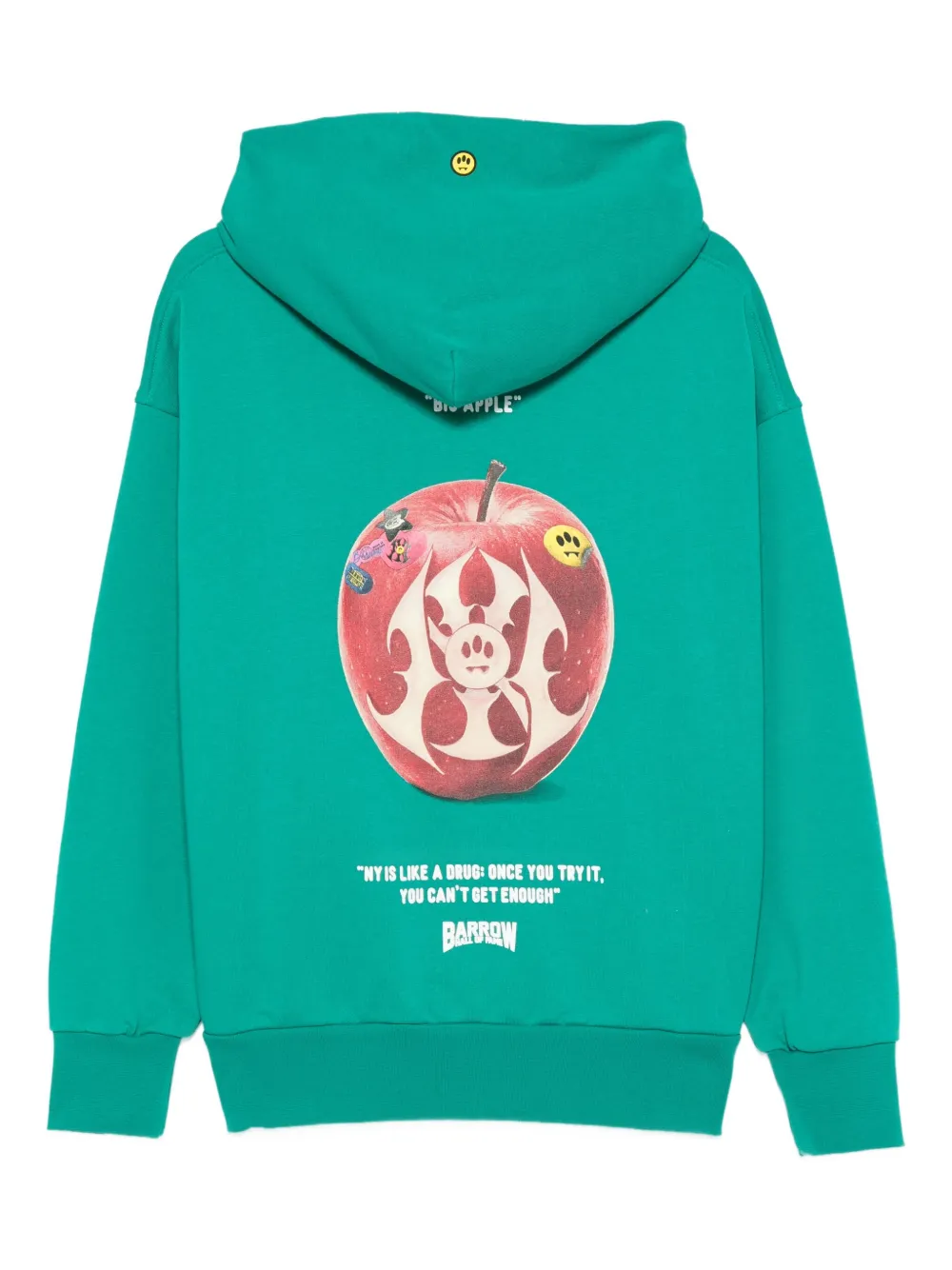 BARROW graphic-print hoodie - Groen