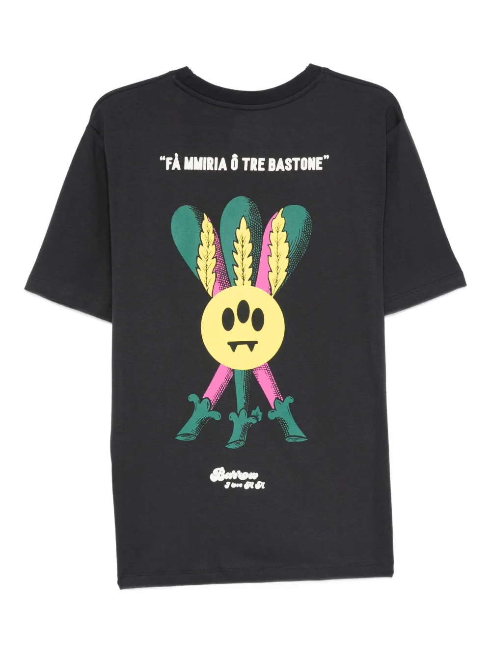 Barrow Slogan-print T-shirt In Gray