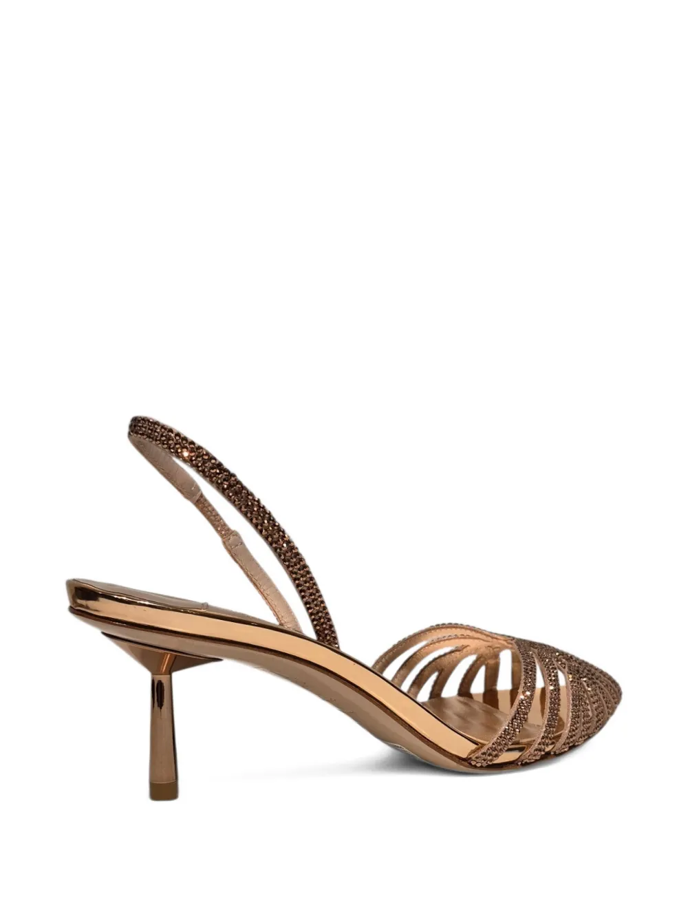 Le Silla 60 mm leren sandalen met hak Bruin