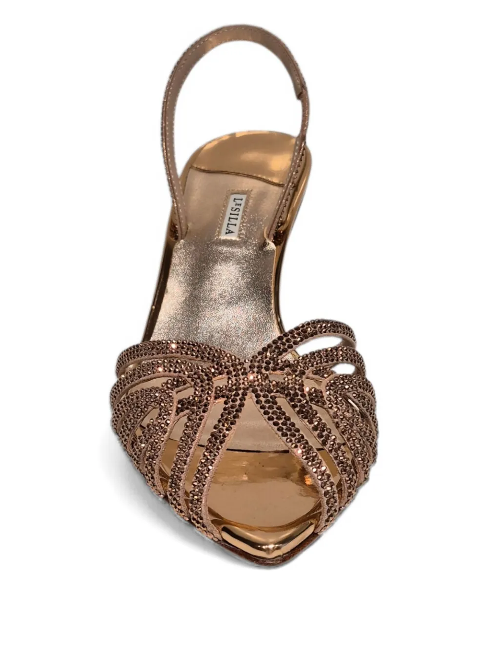 Le Silla 60 mm leren sandalen met hak Bruin