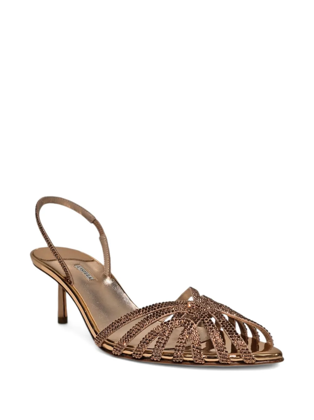 Le Silla 60 mm leren sandalen met hak Bruin