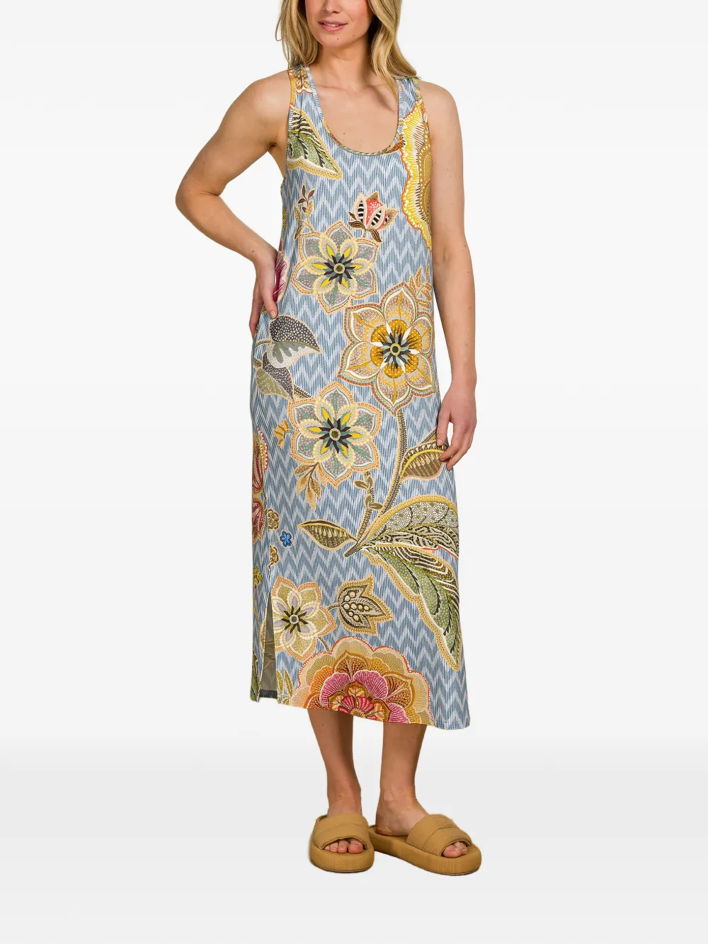 Hakuna Damra Floral Zigzag Nightdress
