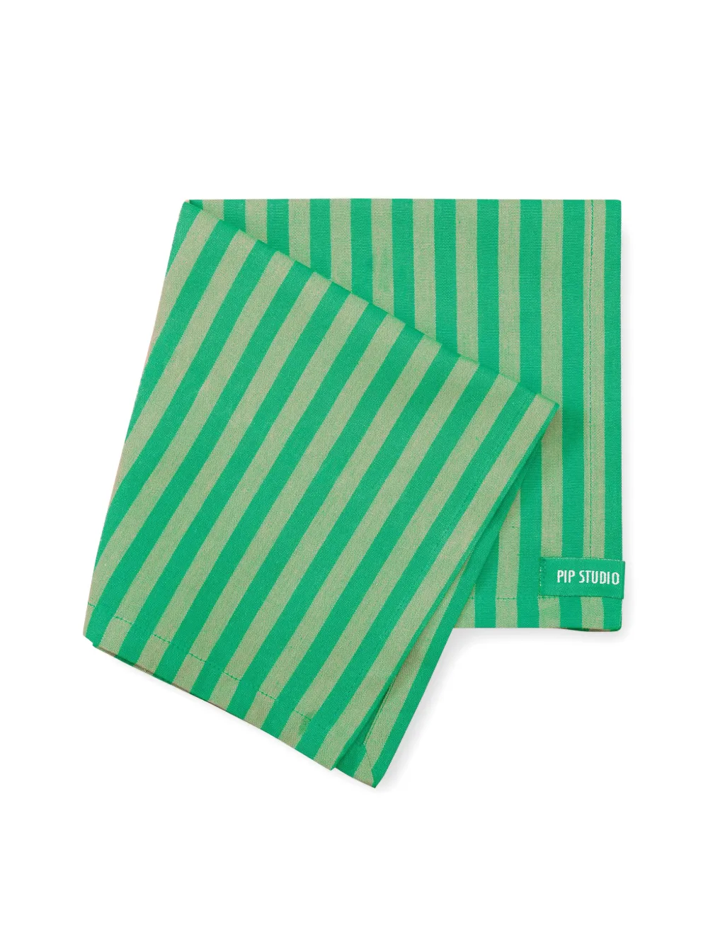  Pip Studio Striped Napkins (set Of Four) - Green 