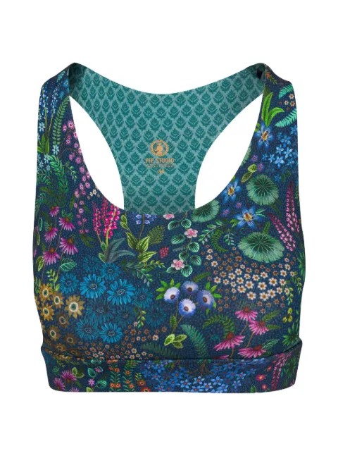 PIP STUDIO floral-print racerback sports bra