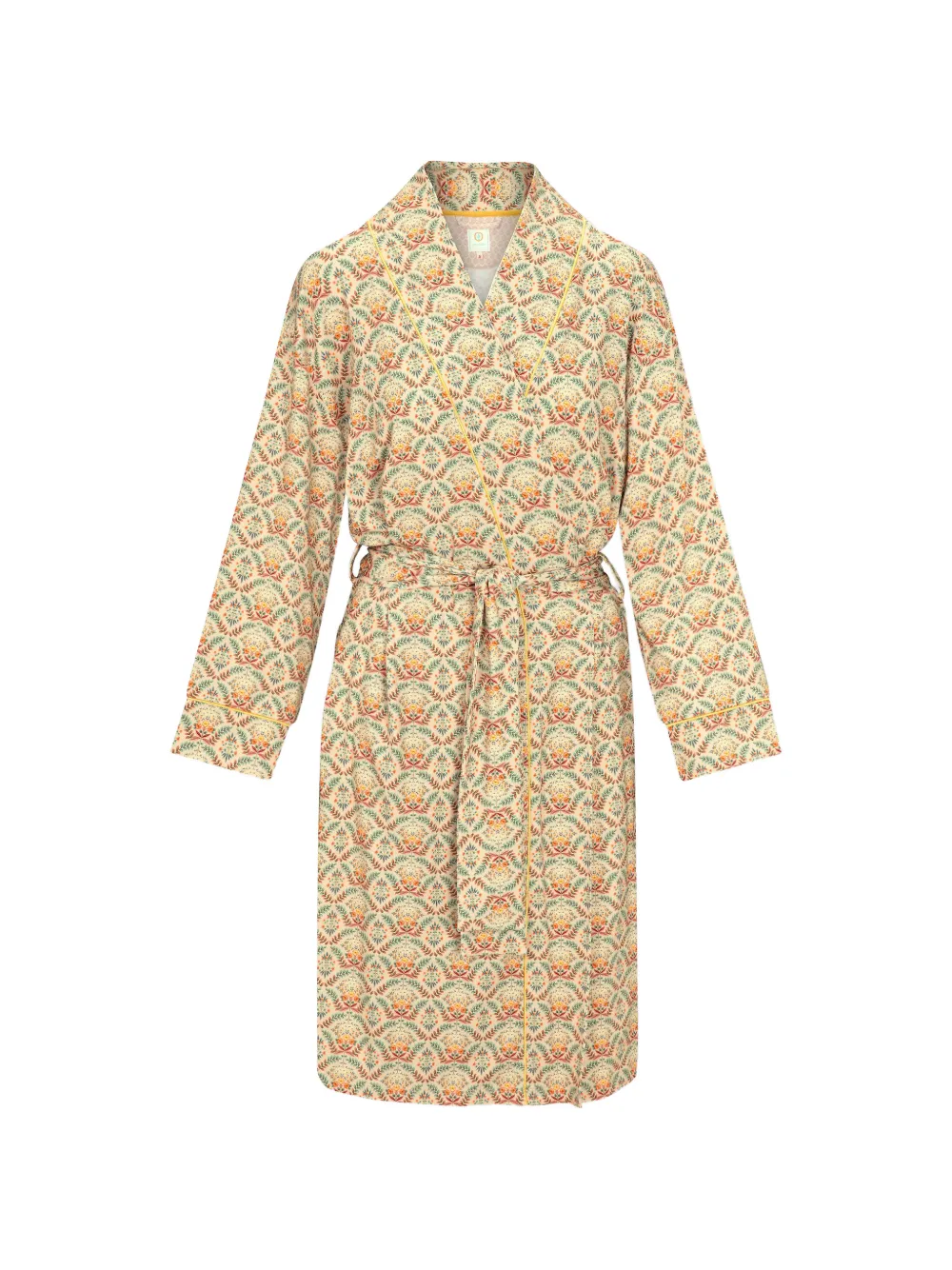 PIP STUDIO Nisha Morgenmantel mit Blumen-Print - Nude