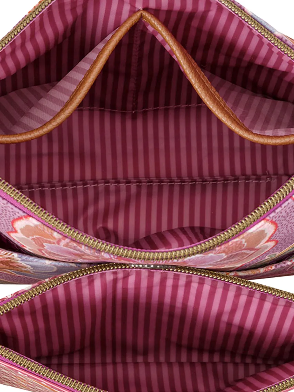  Pip Studio Floral Zip Make Up Bag - Pink 