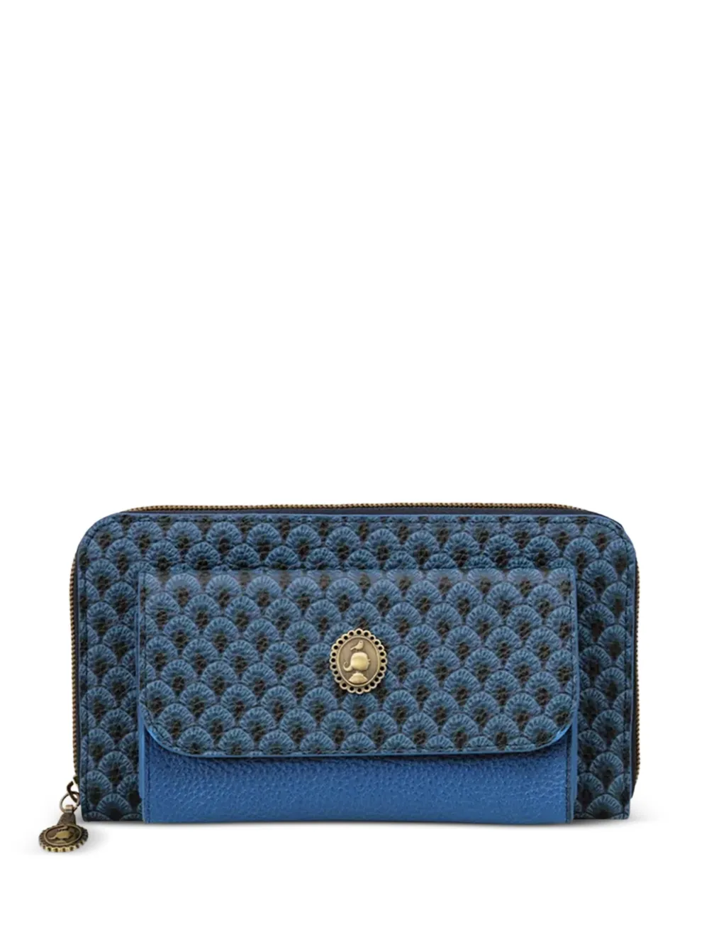 PIP STUDIO zip patterned wallet - Blu