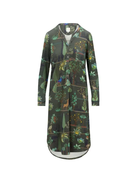 PIP STUDIO vestido de noche con estampado floral