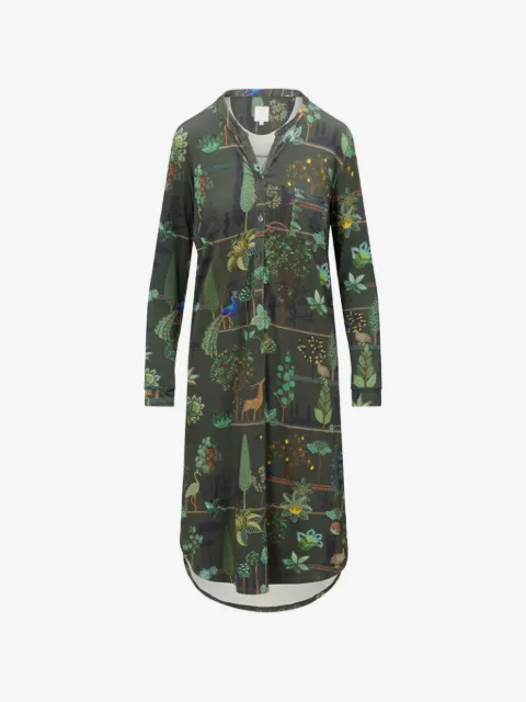 PIP STUDIO vestido de noche con estampado floral