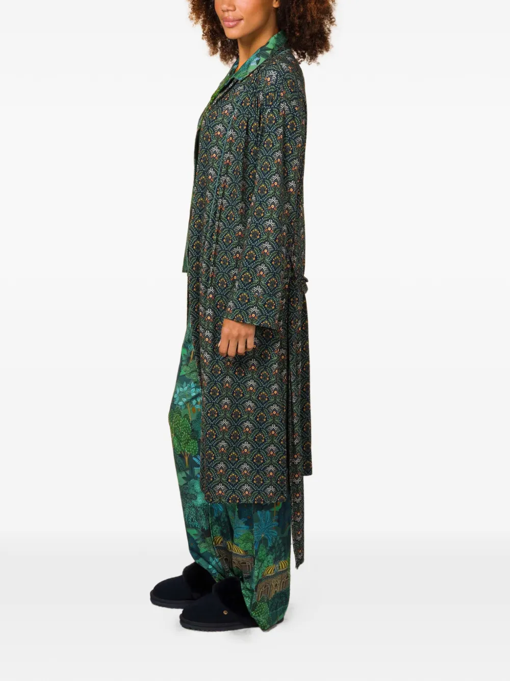 Pip Studio Floral-print Robe - Green 
