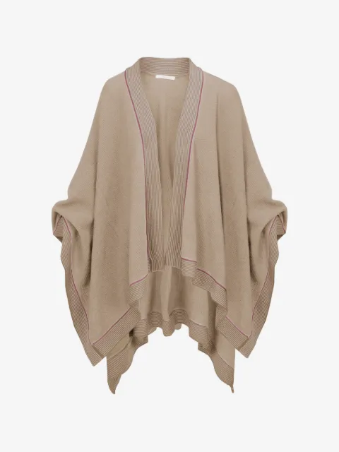 PIP STUDIO striped open-front cape