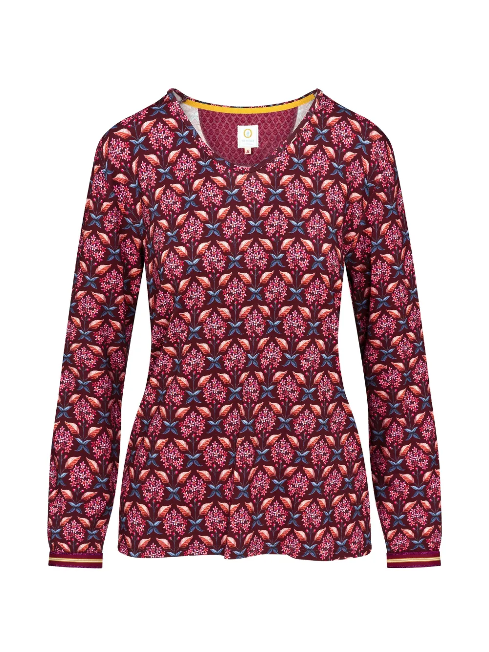 PIP STUDIO Top a maniche lunghe con scollo a V - Rosso