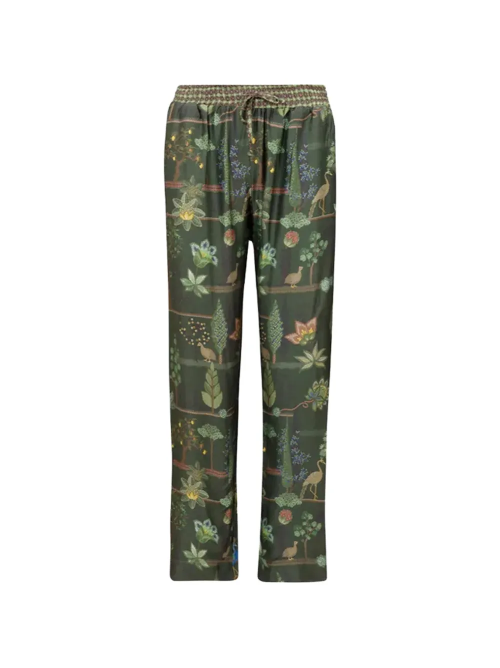 PIP STUDIO floral drawstring trousers - Grün
