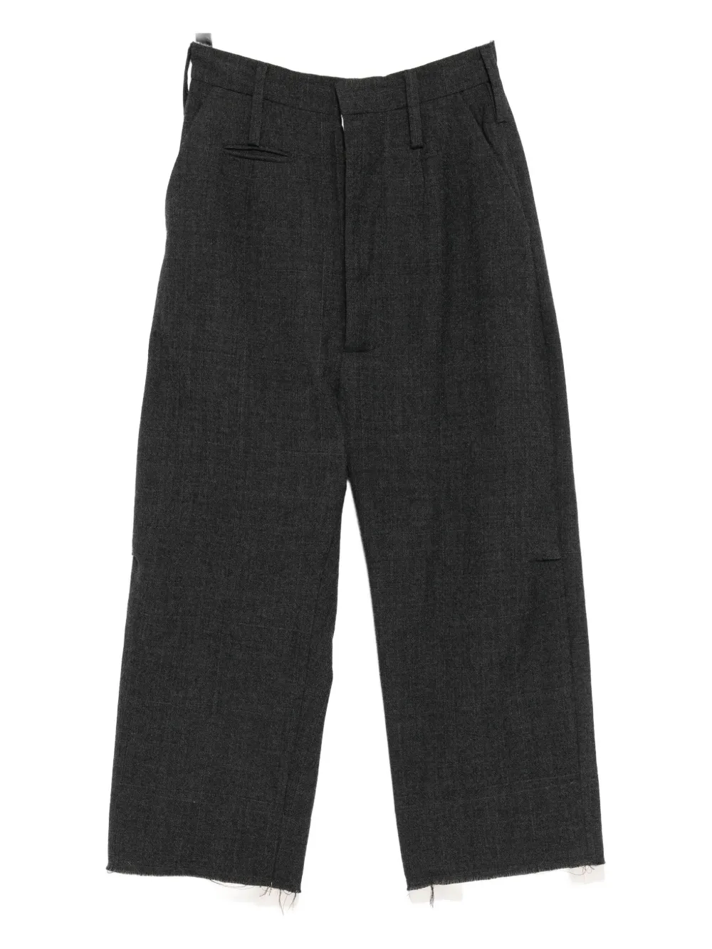 Chiahung Su Wool Tapered Trousers In Black