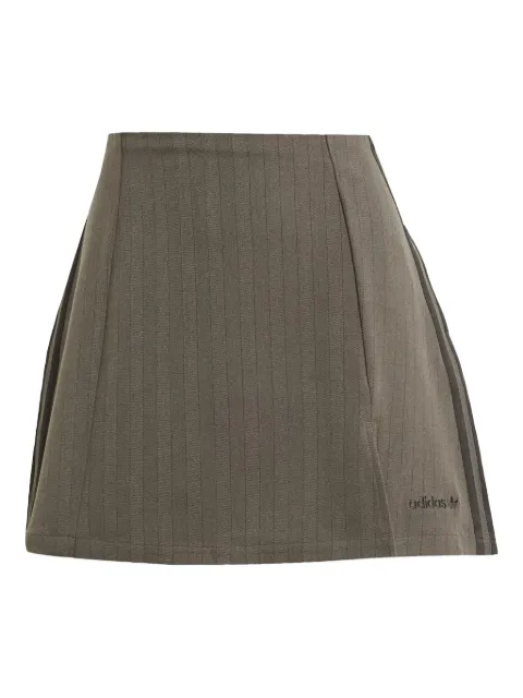 adidas pinstripe-pattern mini skirt