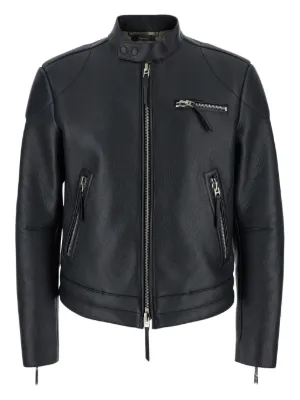 TOM FORD レザー ライダースジャケット | ブラック | FARFETCH JP