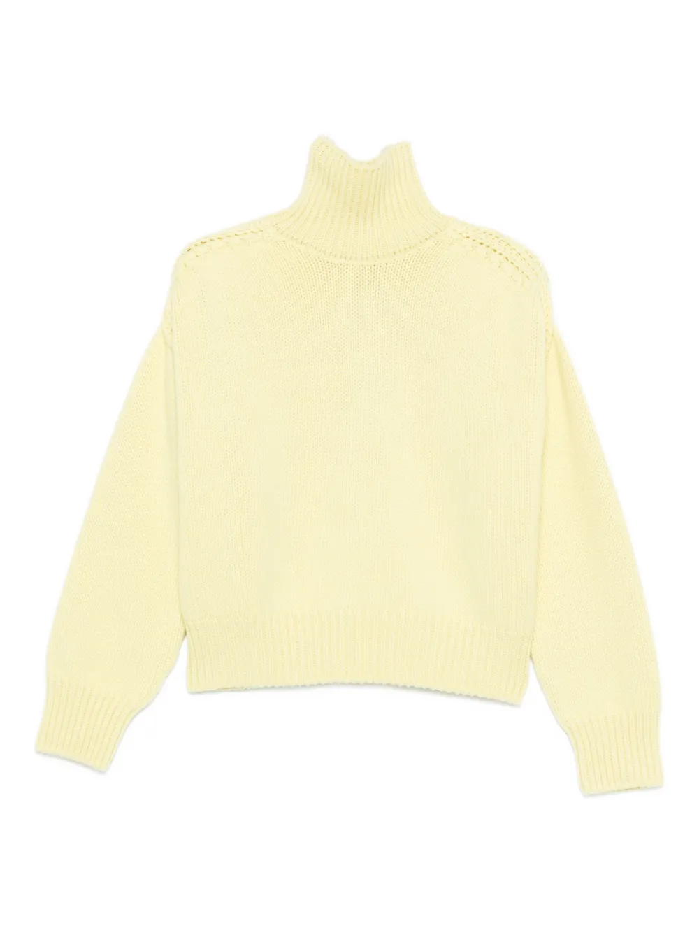 SA SU PHI suéter con cuello vuelto y aberturas | amarillo | Image 1