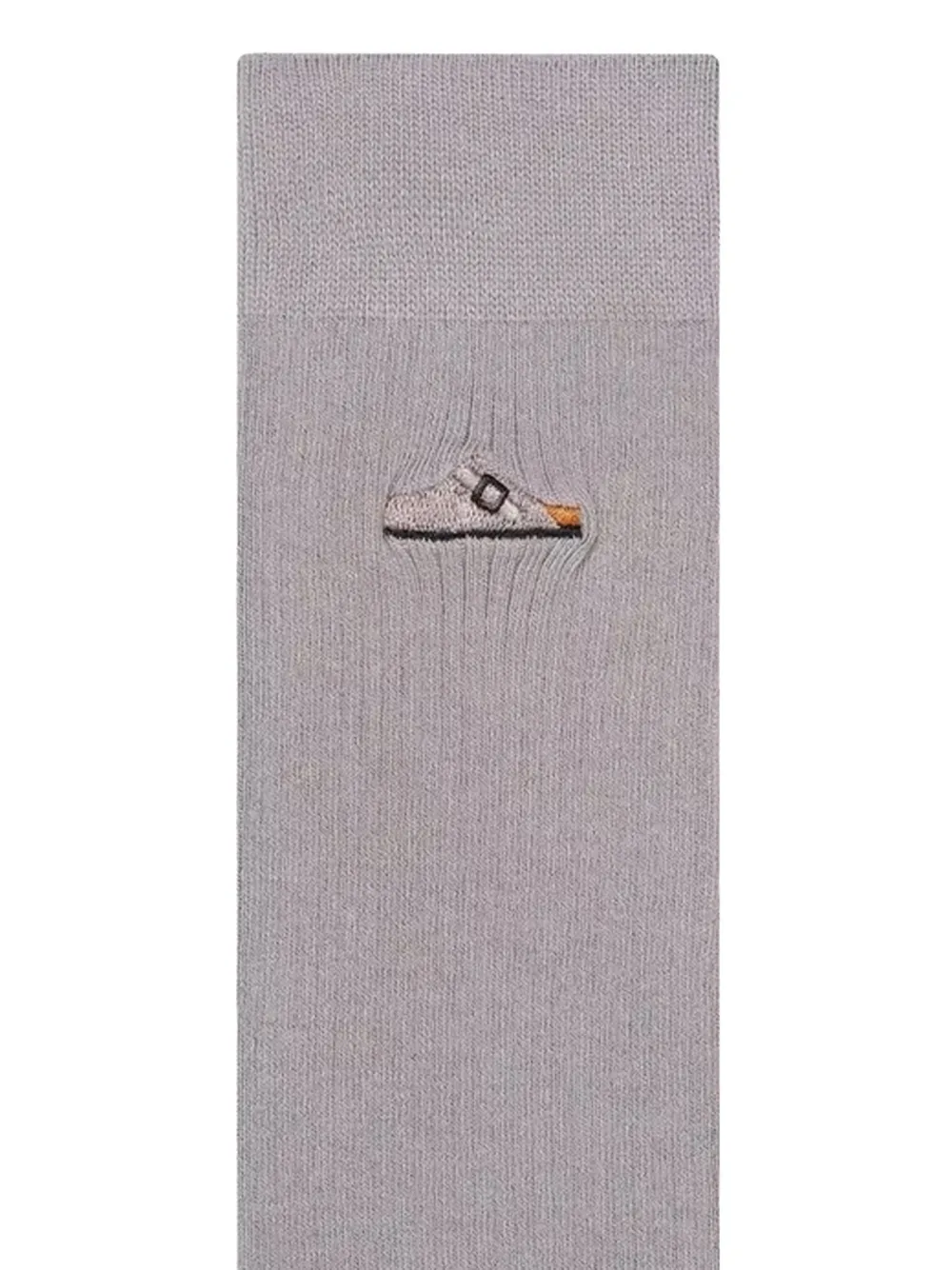 Birkenstock Embroidery-sandal Socks In Neutral