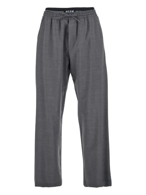 MSGM elastic-waistband trousers