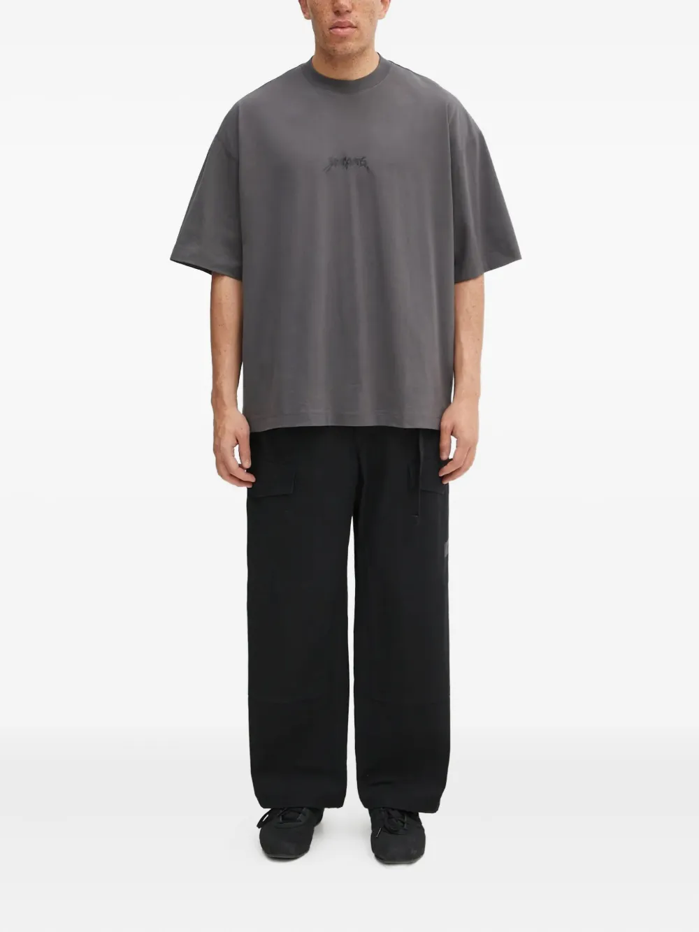 VETEMENTS T-shirt met logoprint - Grijs