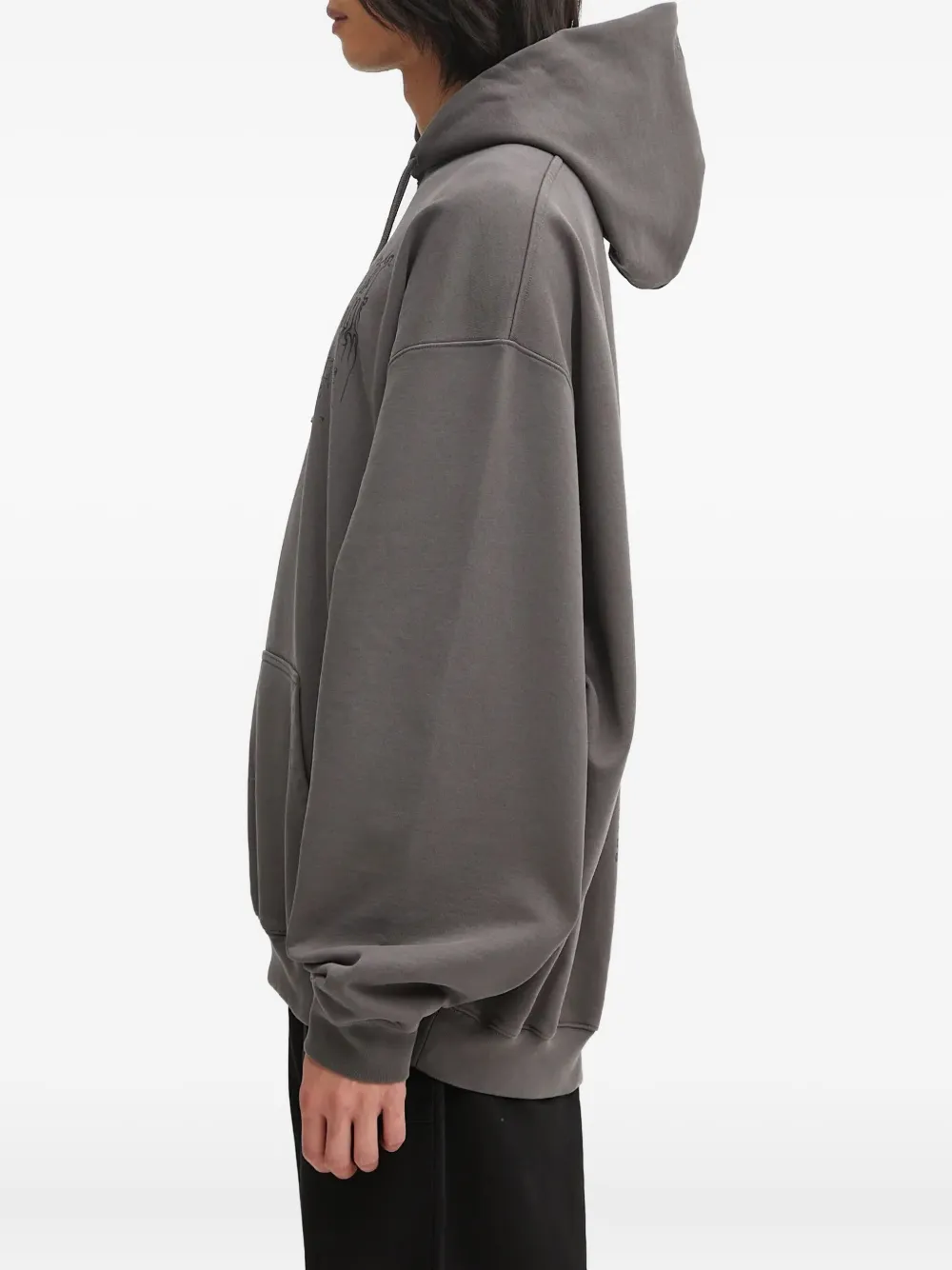 VETEMENTS Hoodie met grafische print en lange mouwen Grijs