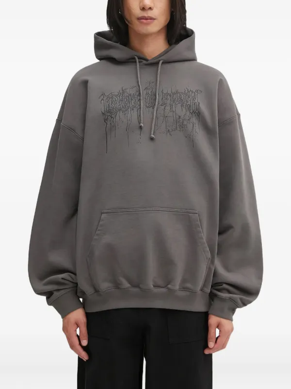 VETEMENTS グラフィック パーカー | グレー | FARFETCH JP