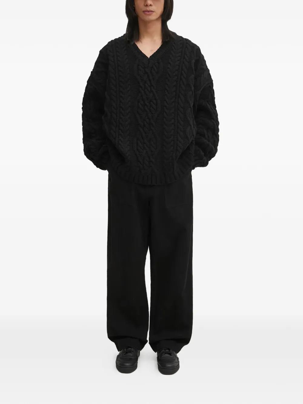 VETEMENTS V-neck sweater - Zwart