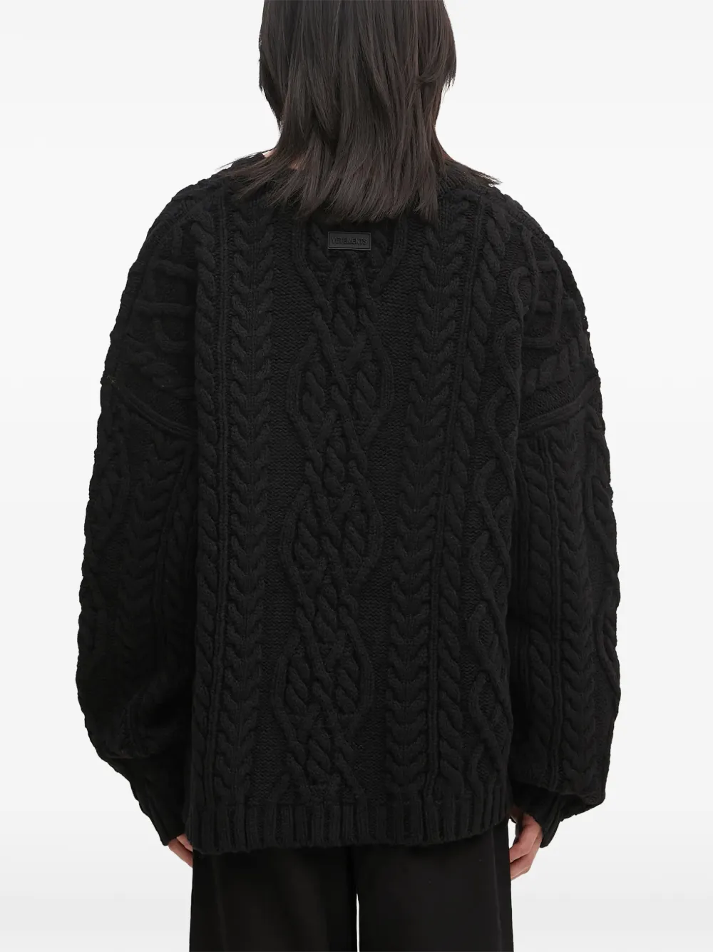 VETEMENTS Trui met V-hals Zwart