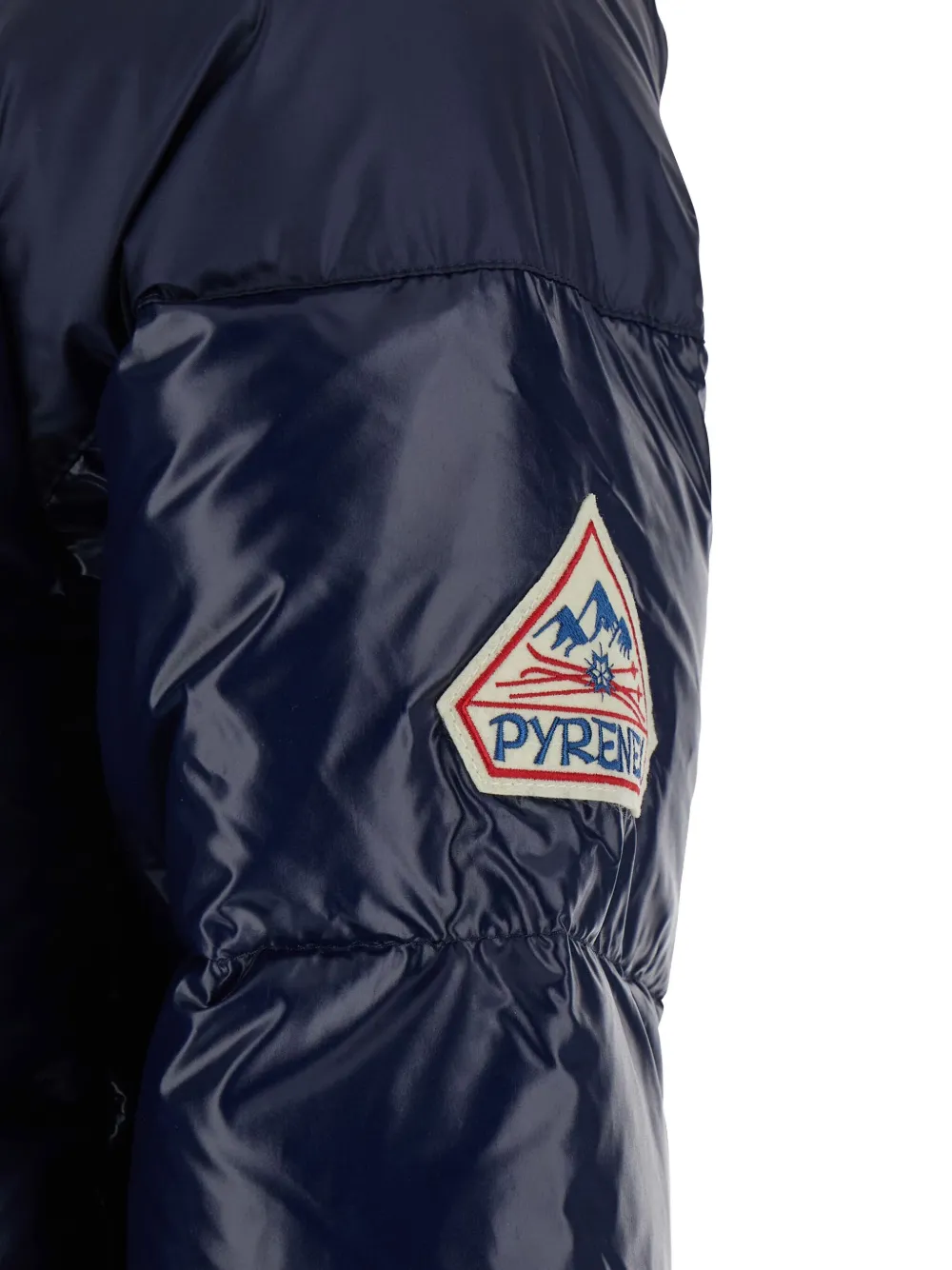 Pyrenex Logo-patch Quilted Jacket In Blue