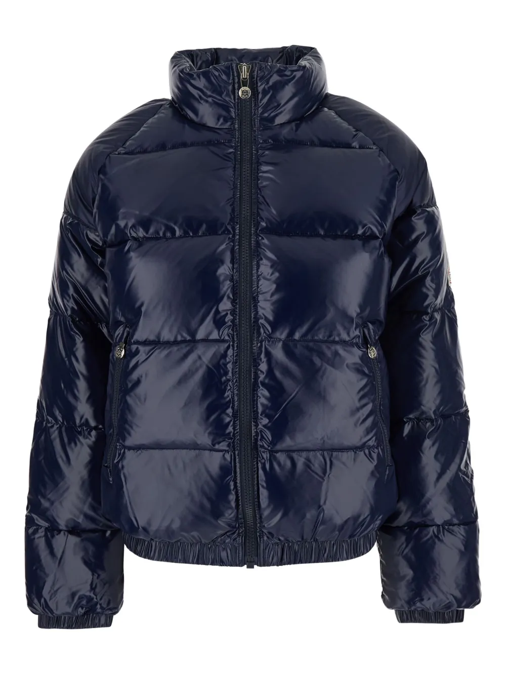 Pyrenex Logo-patch Quilted Jacket In Blue
