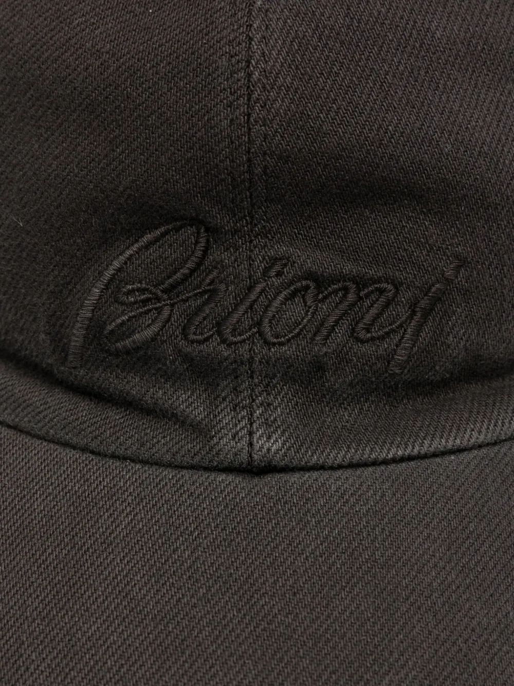 Brioni Pet met geborduurd logo Grijs