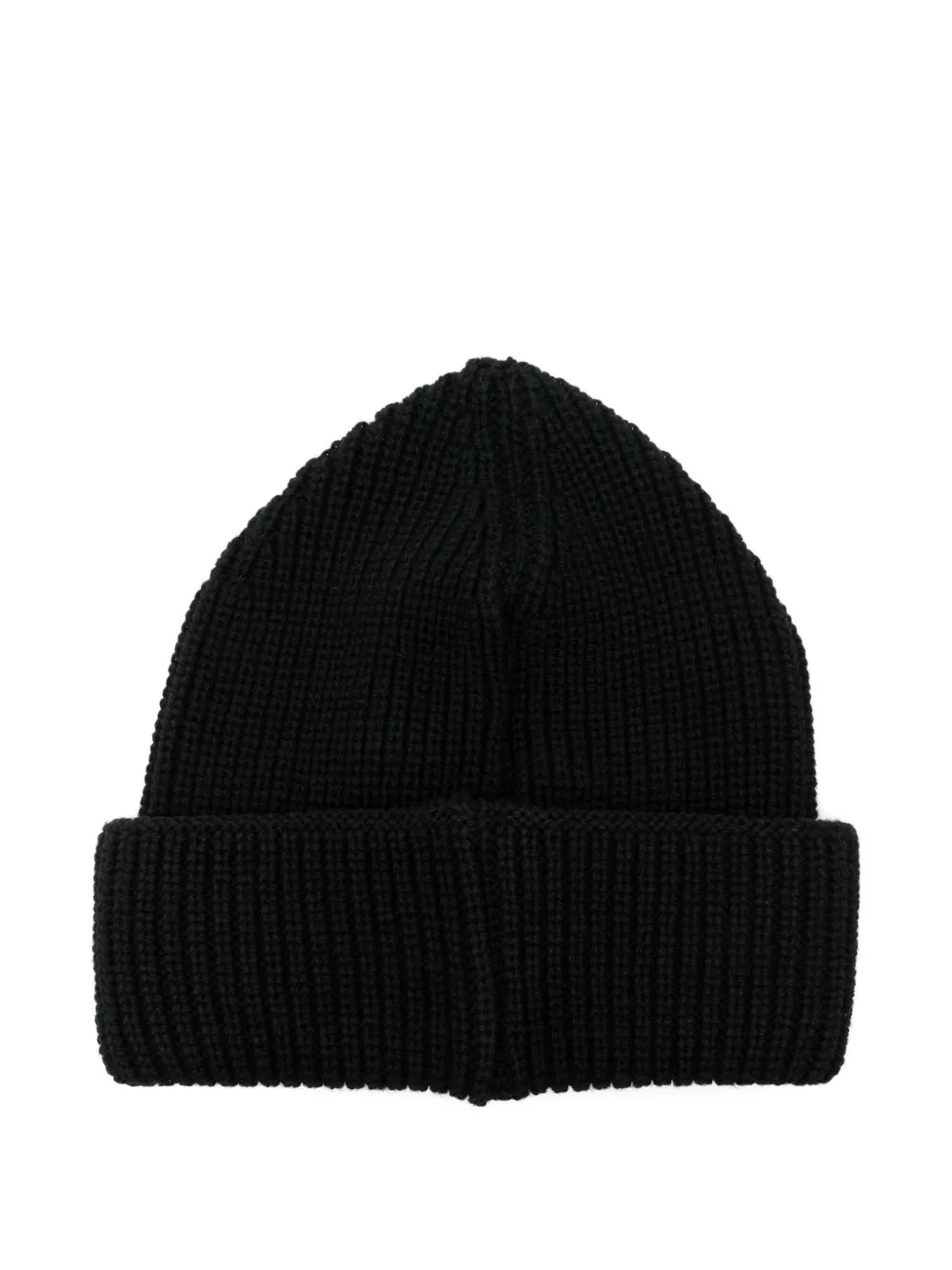BARROW smiley-patch cotton beanie - Zwart