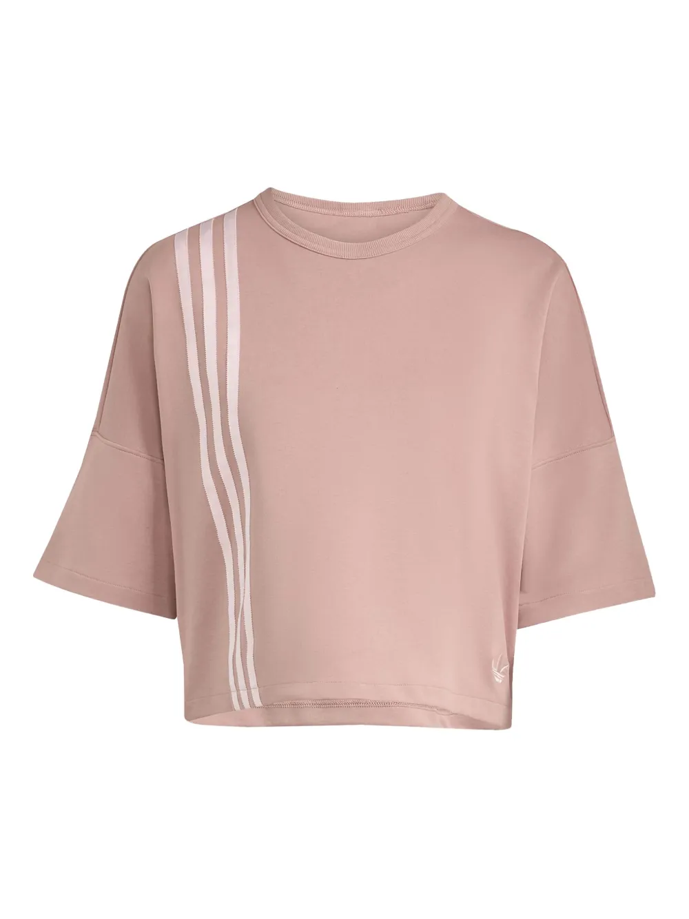 adidas stripe-detail t-shirt - Rosa