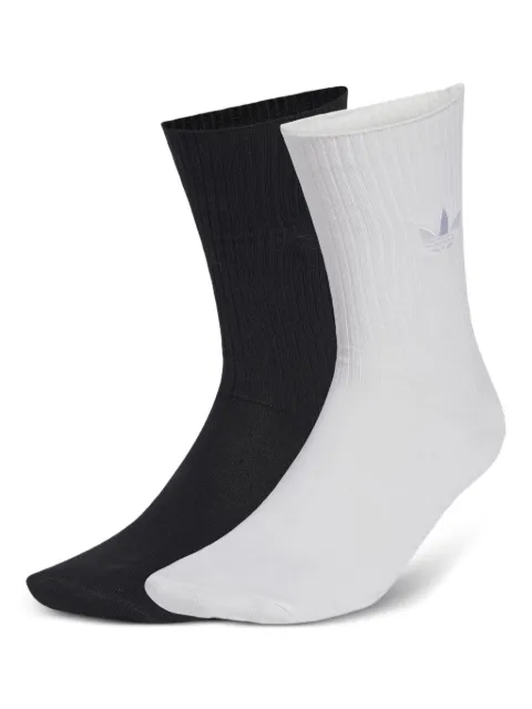 adidas set de dos pares de calcetines con logo bordado