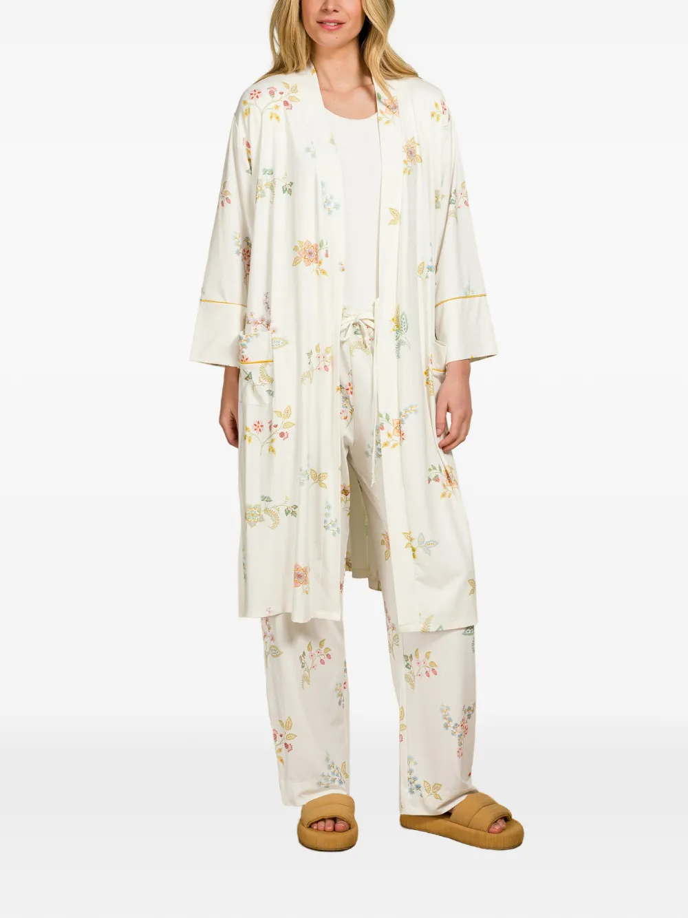 Floral Print Robe