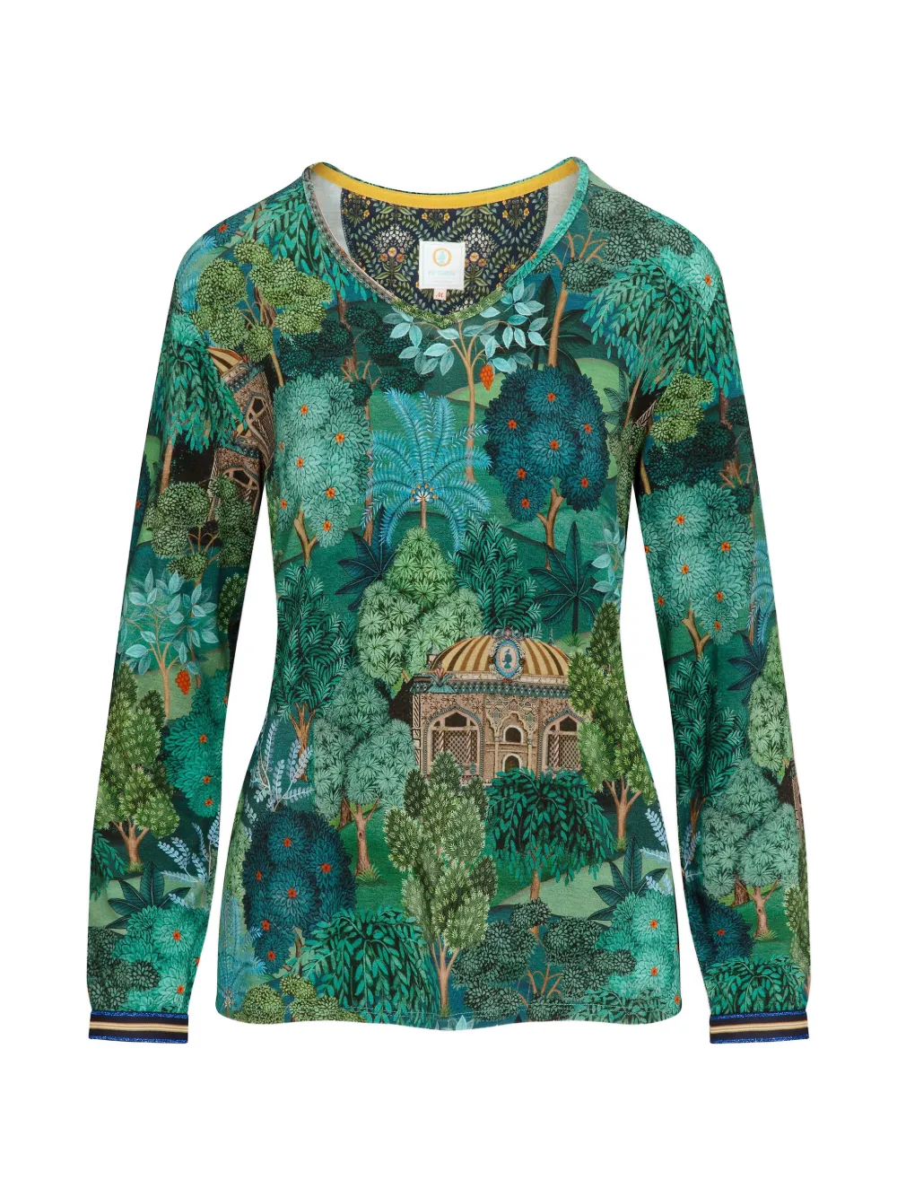 PIP STUDIO long-sleeved printed T-shirt - Verde