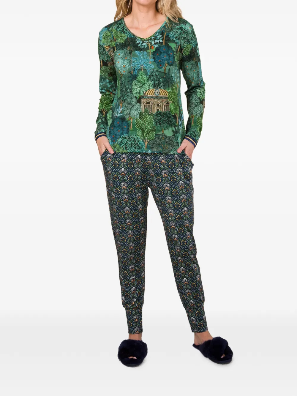  Pip Studio Long-sleeved Printed T-shirt - Green 