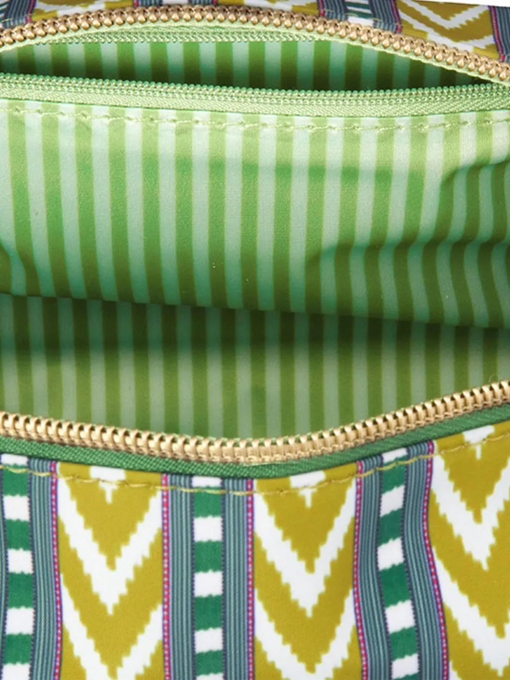  Pip Studio Chevron Striped Make Up Bag - Yellow 