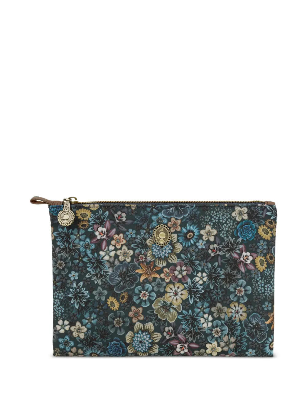 PIP STUDIO floral-pattern make up bag - Blu