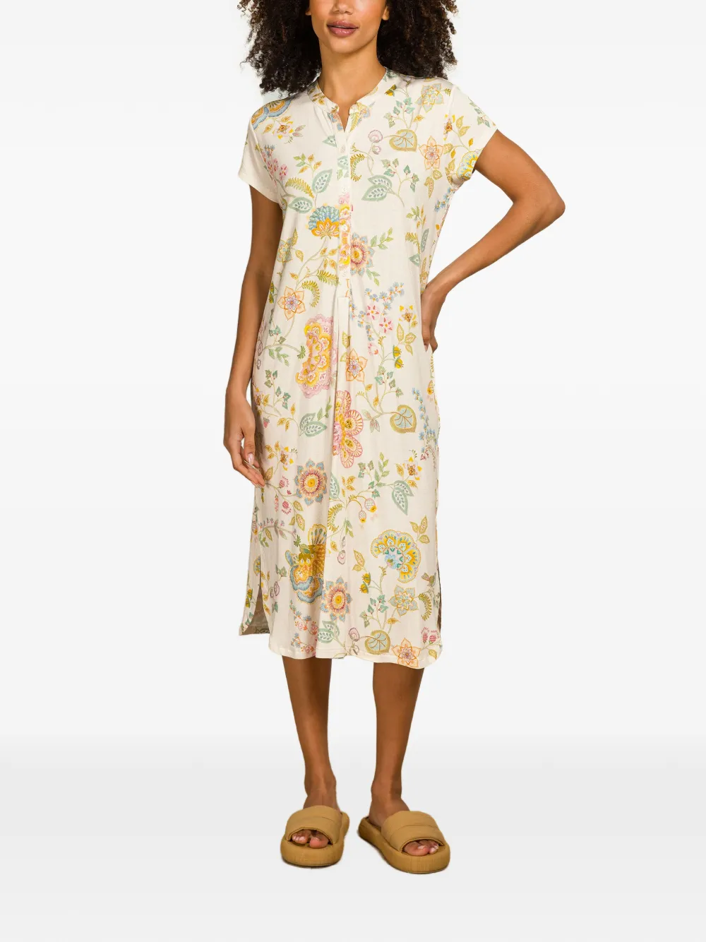  Pip Studio Floral Button Nightdress - White 