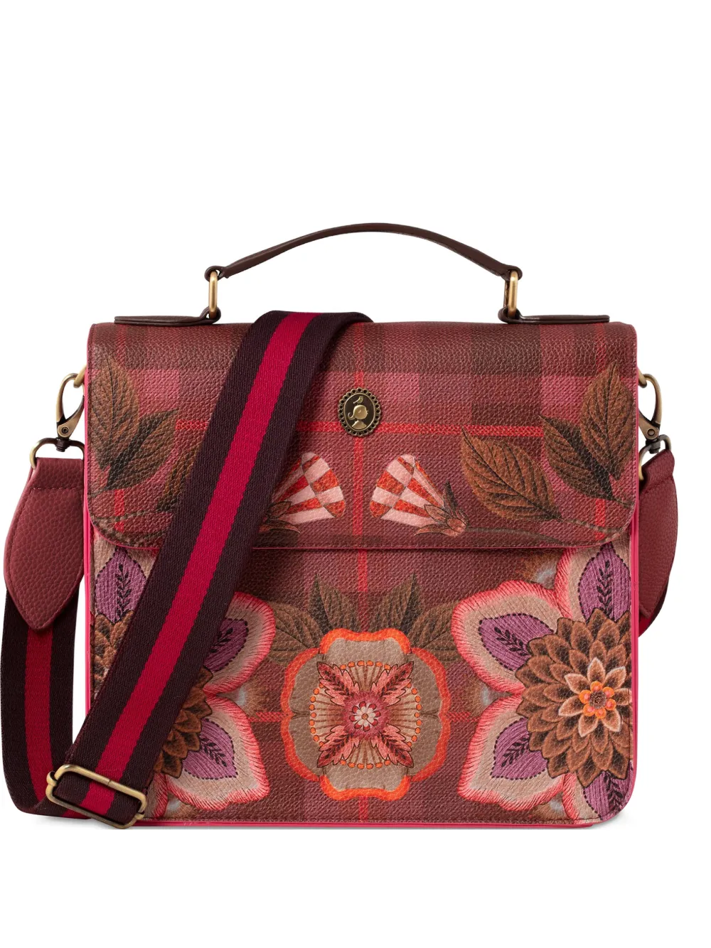 PIP STUDIO floral -print crossbody bag - Rosso