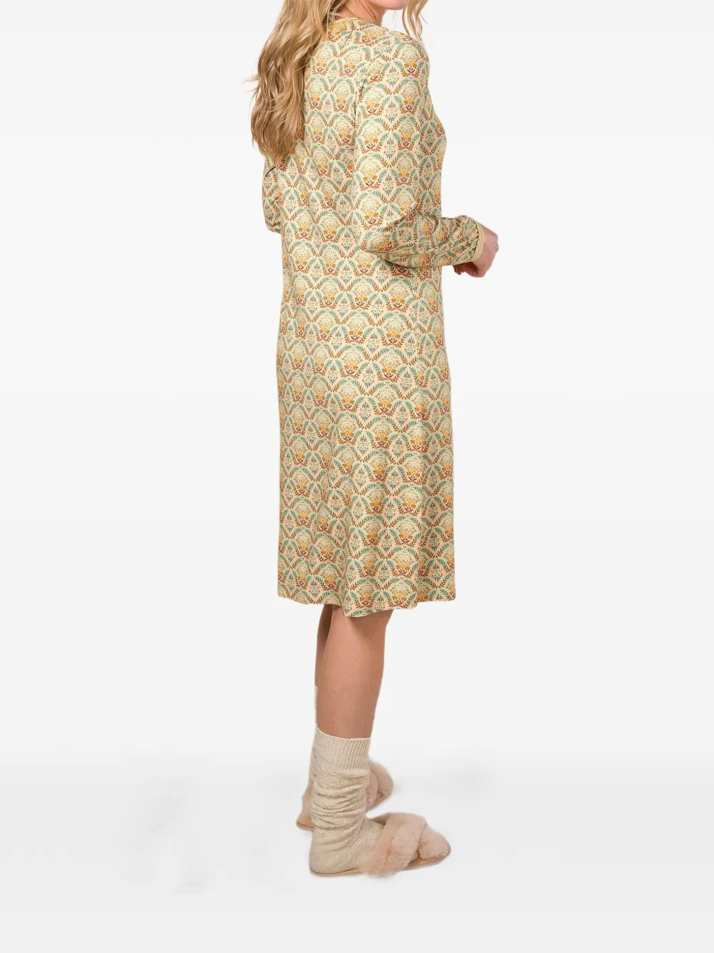  Pip Studio Floral-print Nightdress - Neutrals 