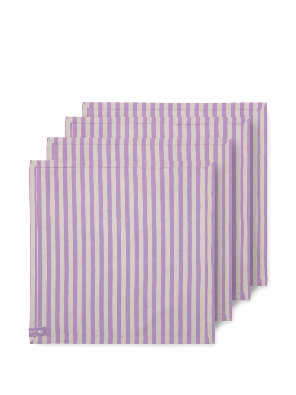 PIP STUDIO striped napkins (set of four) - Viola