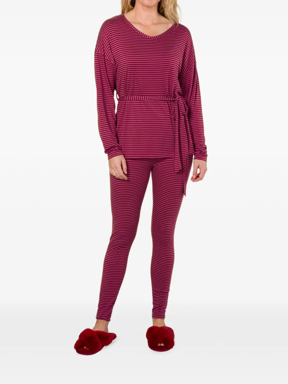  Pip Studio Striped Pyjama Bottoms - Red 
