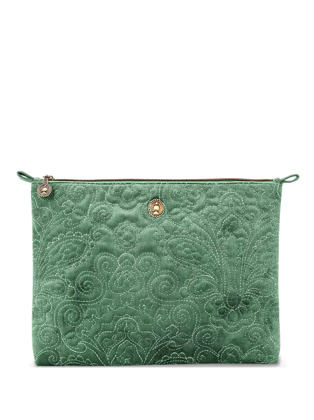 PIP STUDIO floral quilted make up bag - Verde