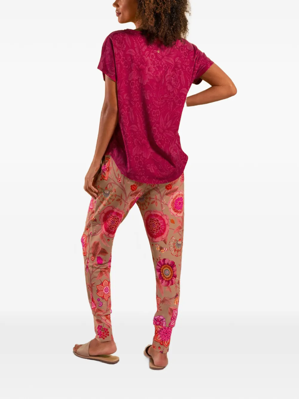  Pip Studio Floral-print Drawstring Loungewear - Neutrals 