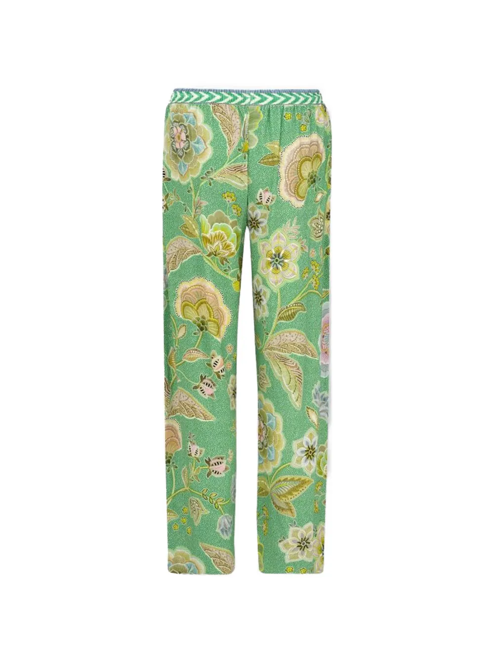 PIP STUDIO Pantaloni a fiori - Verde