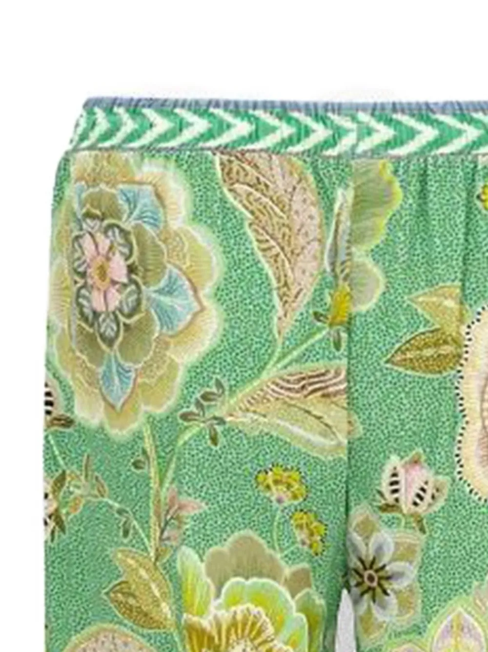  Pip Studio Floral Trousers - Green 