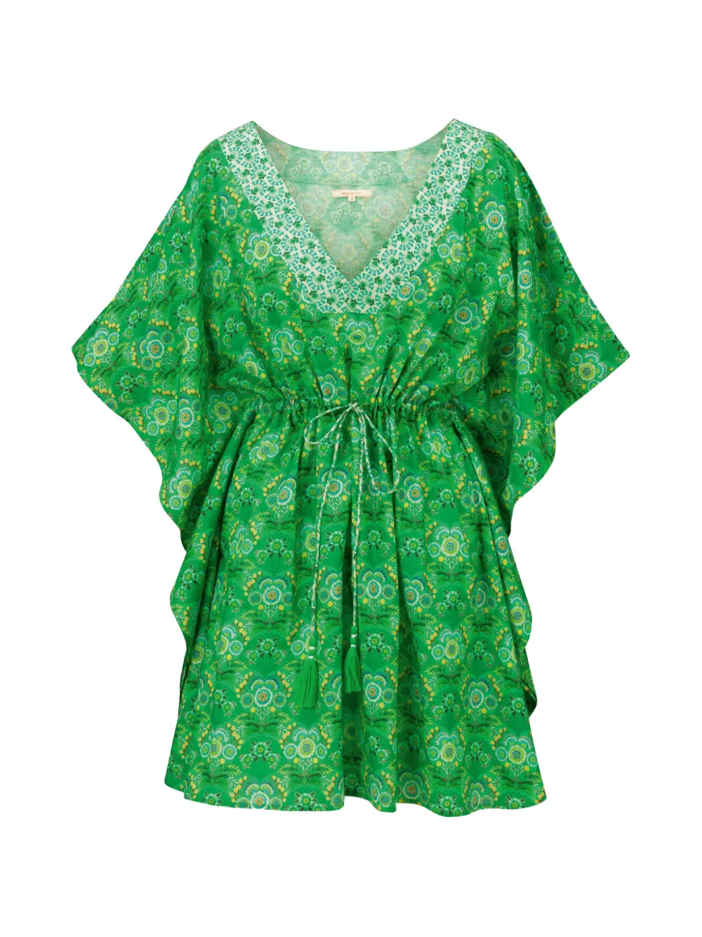 PIP STUDIO floral V-neck dress - Verde